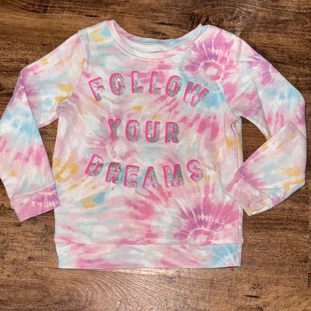 Garanimals Pink and Blue Tie-Dye Top
